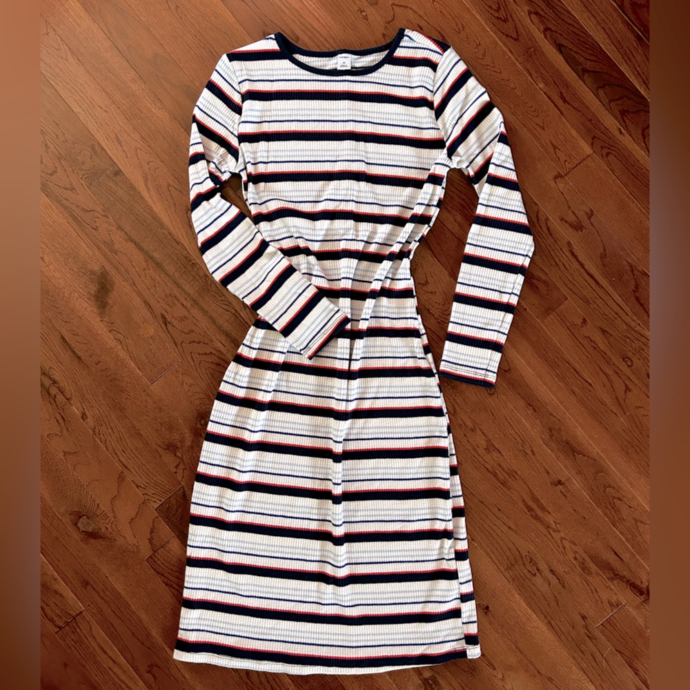 Striped Long Sleeve Dress ❤️